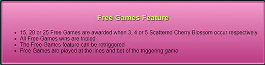 Фриспины аппарата Cherry Blossoms