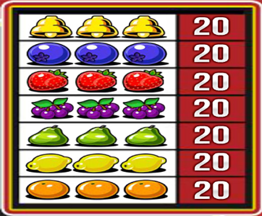 Таблица выплат слота Magic Lines